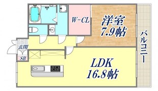 夙川ニューコーポの物件間取画像